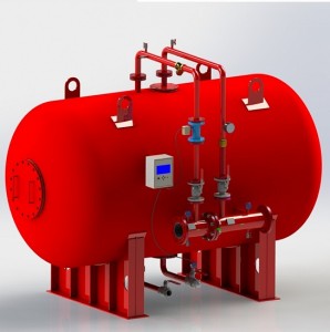 Горизонтальный бак-дозатор ППТ-Г для пенообразователя