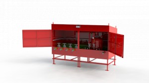 Блок пожарных гидрантов с системой дозирования пенообразователя